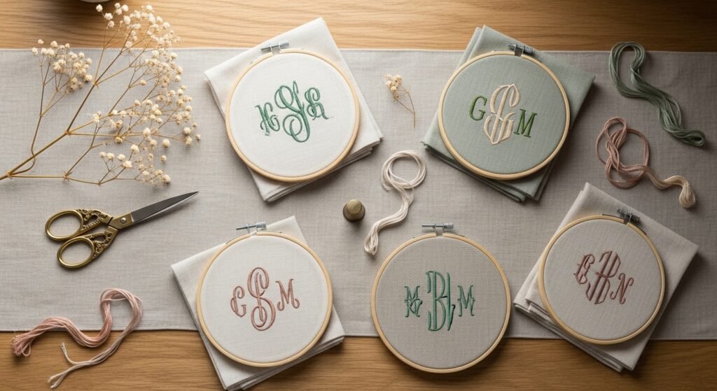 26 Bold Monogram Computer Embroidery Designs That Are Elegant Personalized and Absolutely Stunning