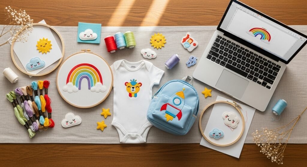 25 Genius Kids Computer Embroidery Designs That Are Cute Colorful and Perfect for Childrens Items