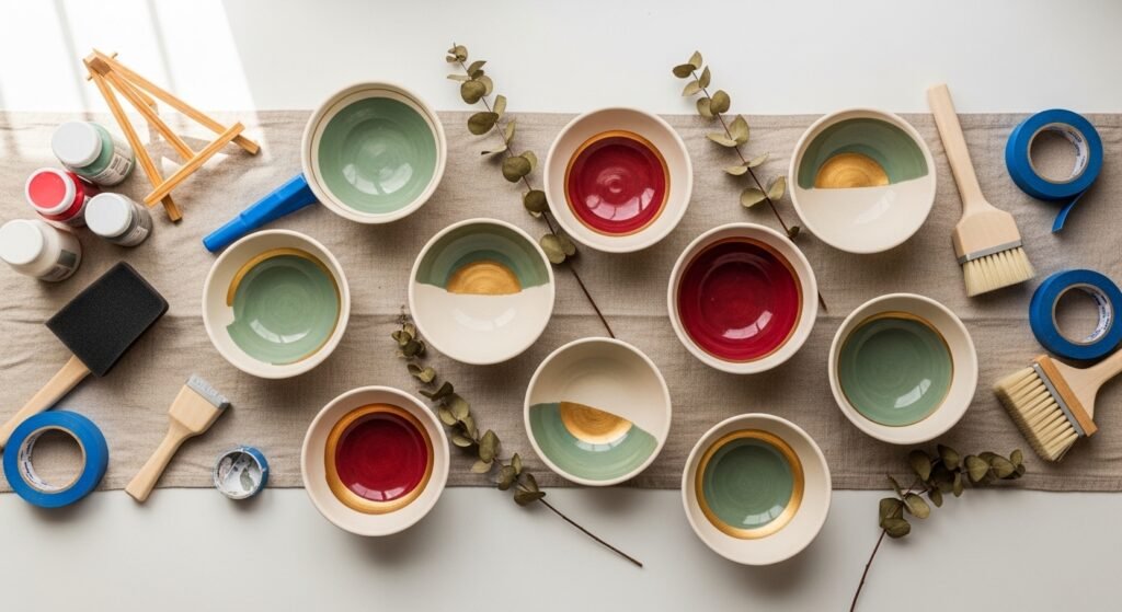 28 Jaw-Dropping Holiday Ceramic Bowl Painting Ideas That Are Festive Detailed and Perfect for Gifting