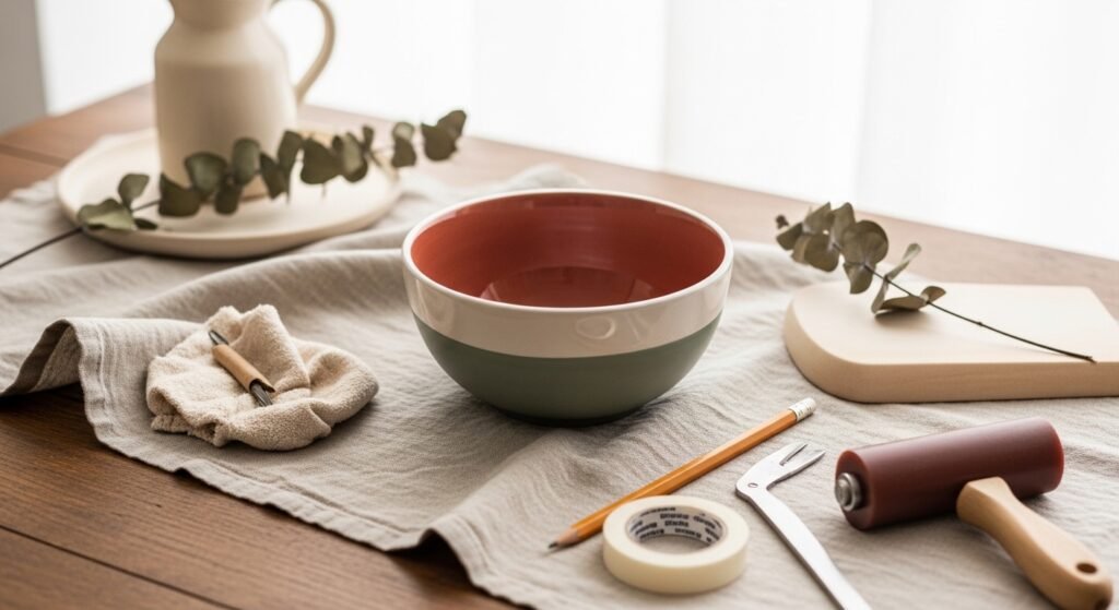 How to Transfer Designs onto Ceramic Bowls for Painting So Every Line Is Perfectly Precise and Clean