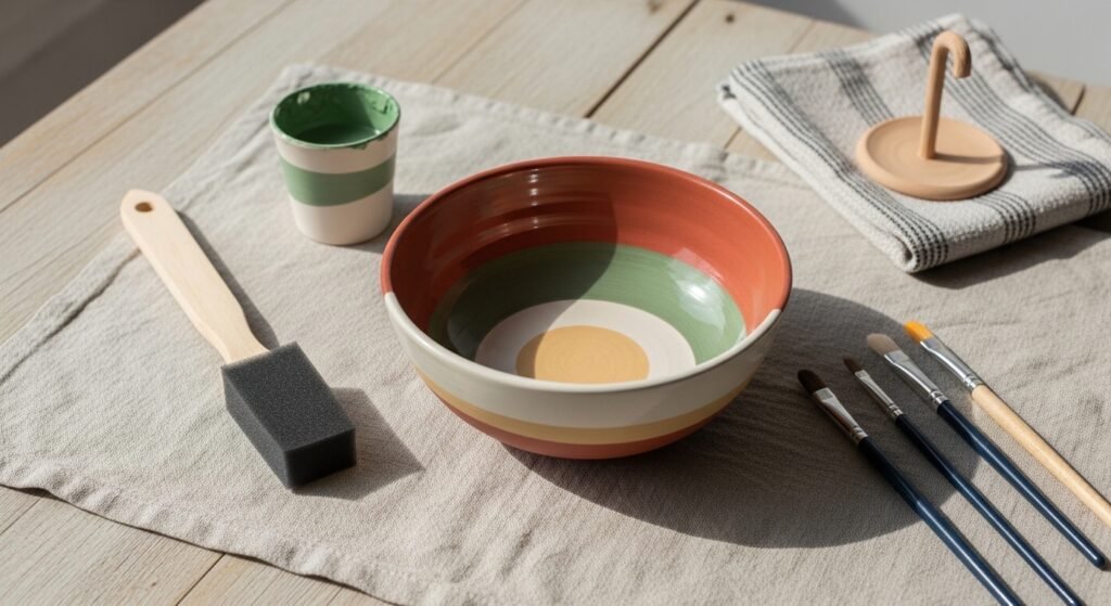 How to Paint a Ceramic Bowl with Acrylic Paint for a Vibrant Long Lasting and Beautiful Result