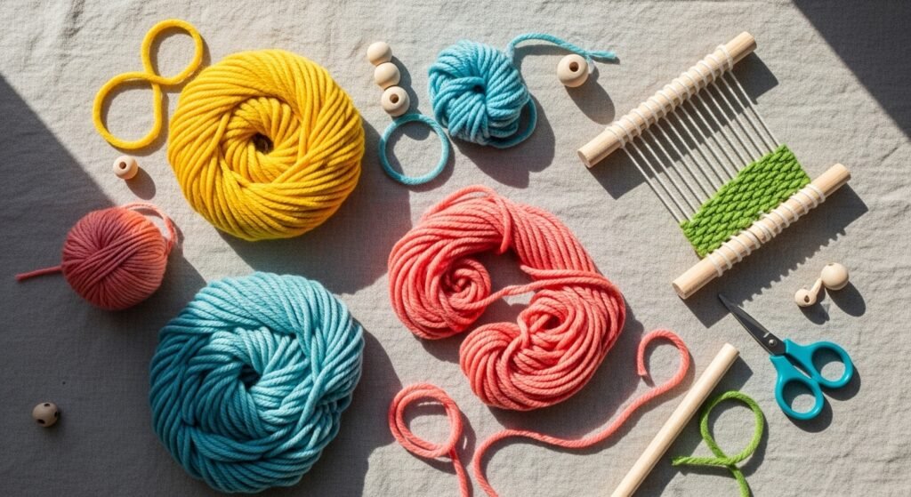 How to Make Yarn Crafts for Kids That Are Colorful Tactile and Perfect for Developing Fine Motor Skills