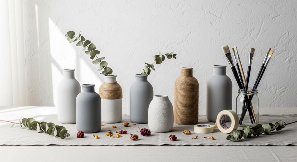 22 Gorgeous DIY Vase Decorating Ideas That Transform Plain Vases into Stunning Home Decor Pieces