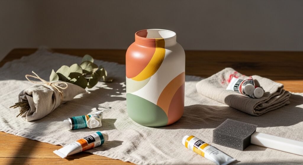 How to Decorate a Vase with Paint for a Vibrant Unique and Completely Personalized Finish