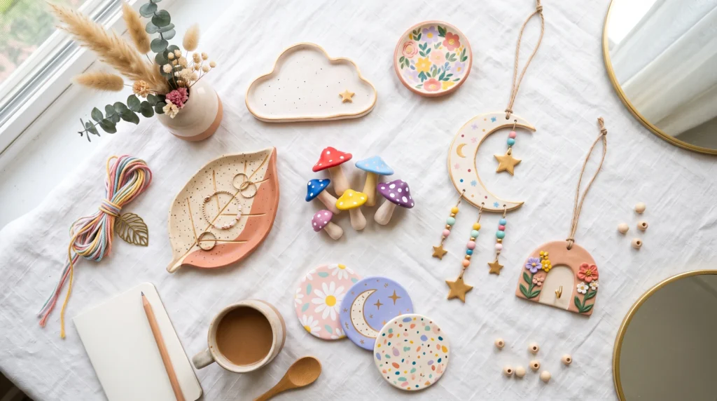 22 Gorgeous Cute Air Dry Clay Projects For Pretty Handmade Pieces
